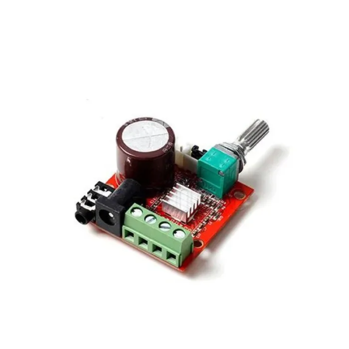 roboway pam8610 stereo audio amplifier board with switch potentiometer