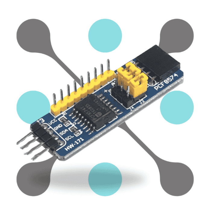 roboway pcf8574t i2c board