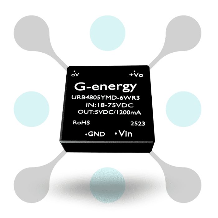 roboway urb4805ymd-6wr3 48v to 5v 1.2a 6w dc dc converter