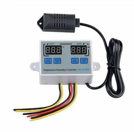 Roboway W1099 Digital Temperature Humidity Controller Home Fridge Thermostat Humidistat 10A Direct Output Thermometer Hygrometer Control
