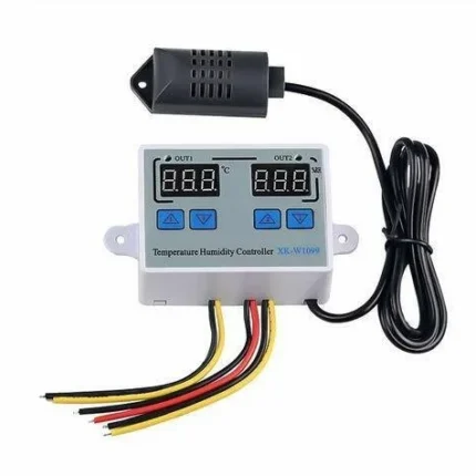 Roboway W1099 Digital Temperature Humidity Controller Home Fridge Thermostat Humidistat 10A Direct Output Thermometer Hygrometer Control