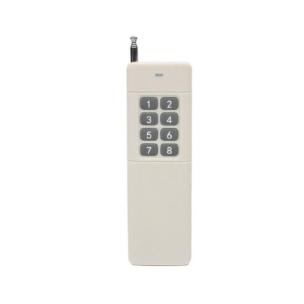 roboway 12v 433mhz wireless 8 channel 8 button rf remote control switch 2000 meter range