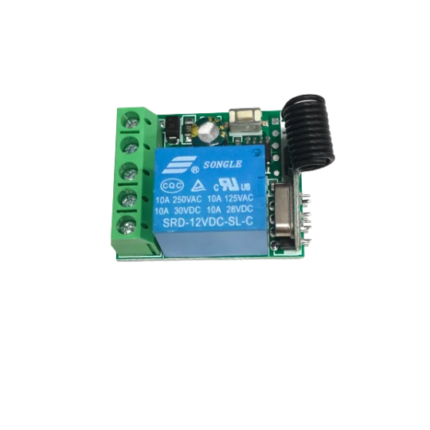 roboway dc 12v 433mhz 1 channel wireless rf relay receiver rf remote controller