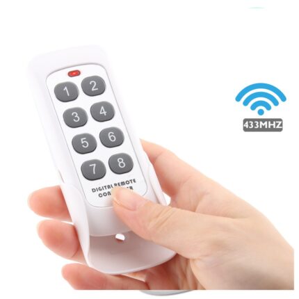 Roboway 433MHz 8 button White rf remote