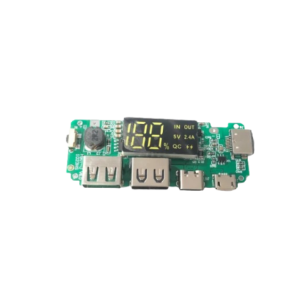 Dual USB 5V 2.4A Micro/Type-C LED USB Mobile Power Bank 18650 Charging Module Lithium Battery Charger Board Circuit Protection