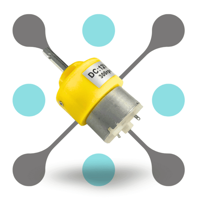 roboway 12v 300Rpm high torque geared motor