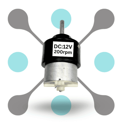 roboway Dc Motor 12v 200 Rpm High Torque Electric Micro Speed Geared Motor