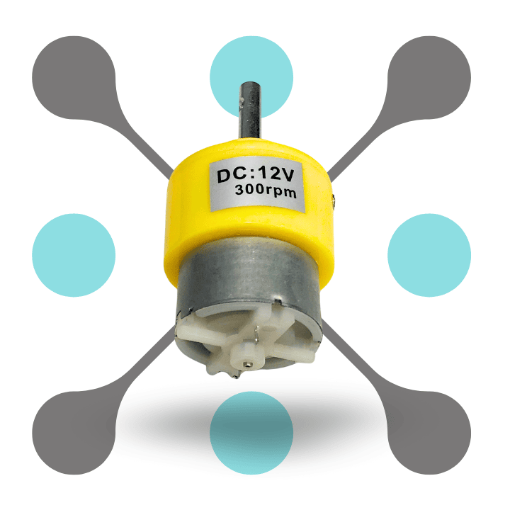roboway Dc Motor 12v 300Rpm High Torque Electric Micro Speed Geared Motor