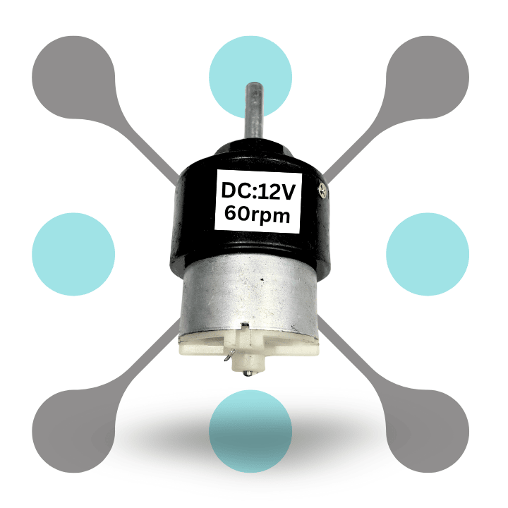 roboway Dc Motor 12v 60 Rpm High Torque Electric Micro Speed Geared Motor