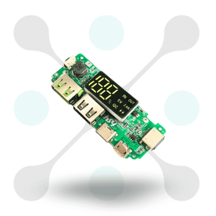 roboway Dual USB 5V 2.4A Micro Type-C LED USB Mobile Power Bank 18650 Charging Module Lithium Battery Charger Board Circuit Protection
