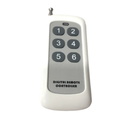 roboway 4 Channel Wireless FOUR Button RF Remote ABCD MODEL 433MHz EV1527 learning code Black