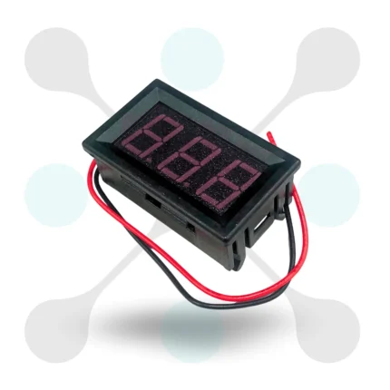 roboway Red Two-Wire 0.56 Inch DC 0V-100V DC Digital Display Voltmeter With Potentiometer For Car Bicycle Motorcycle