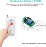 433MHZ 1 Button RF Remote Control RF Switches EV1527 learning code White