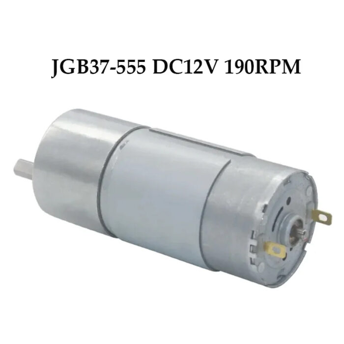 roboway JGB37-555 DC12V 190RPM High Torque Gear Motor