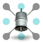 roboway DC 12V 300 RPM Gear Motor Side Shaft 520 Silent Motor