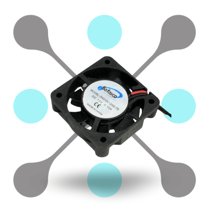 roboway DC 12V 4010 Cooling Fan - 40X40X10 mm Size