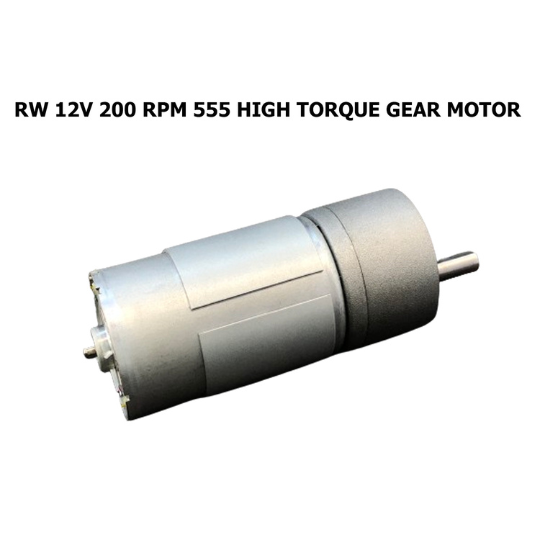 roboway RW 12V 200RPM High Torque Gear Motor