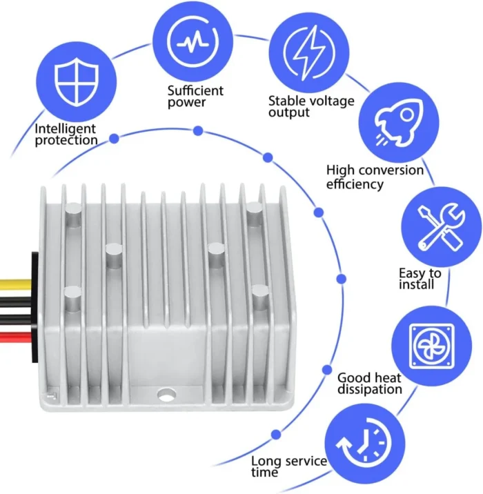 DC 24V to 13.8V 10A 138W Buck Dc Dc Power Converters Step Down Power Module IP68 Rating