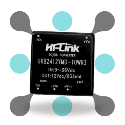roboway Hi-link URB2412YMD-10WR3 9-36V to 12V 10W 833mA Isolated Dc Dc Converter Power Supply Module