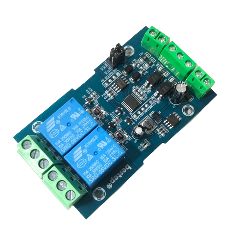 7 to 24v 2 Channel Relay Module With Modbus RTU-RS485/TTL Anti Reverse Connection