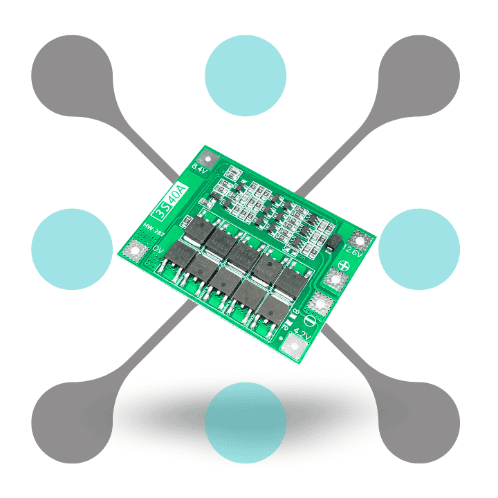 Roboway 3S 40A 18650 Without Balance Lithium Battery Protection Board