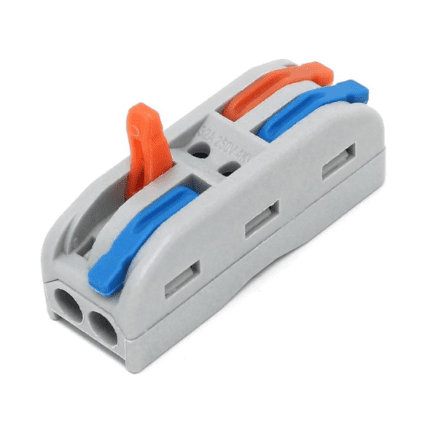 roboway PCT-222 – Quick Connector 4 Terminal 2 In-2 Out Lever Wire Connector