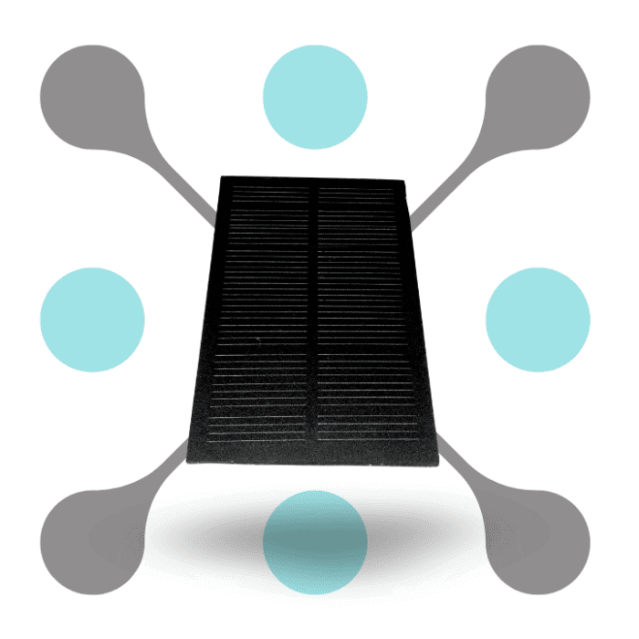 roboway 110 x 69mm 5V 180mA Mini Solar panel