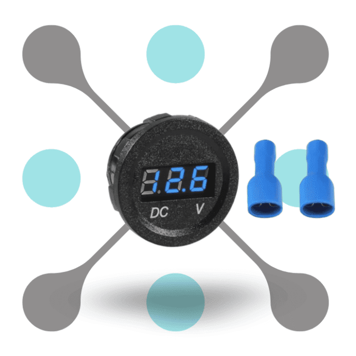 roboway DC 12V-24V LED Voltage Meter