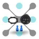 roboway DC 12V-24V LED Voltage Meter Digital Voltmeter for Car Bus Marine