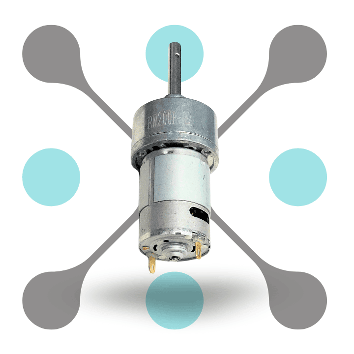 roboway Dc 12V 200 Rpm Johnson Geared Motor