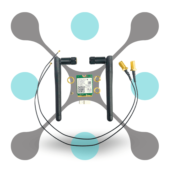 roboway Intel AX211 NGW Tri-Band Wi-Fi 6E and Bluetooth 5.2 Module