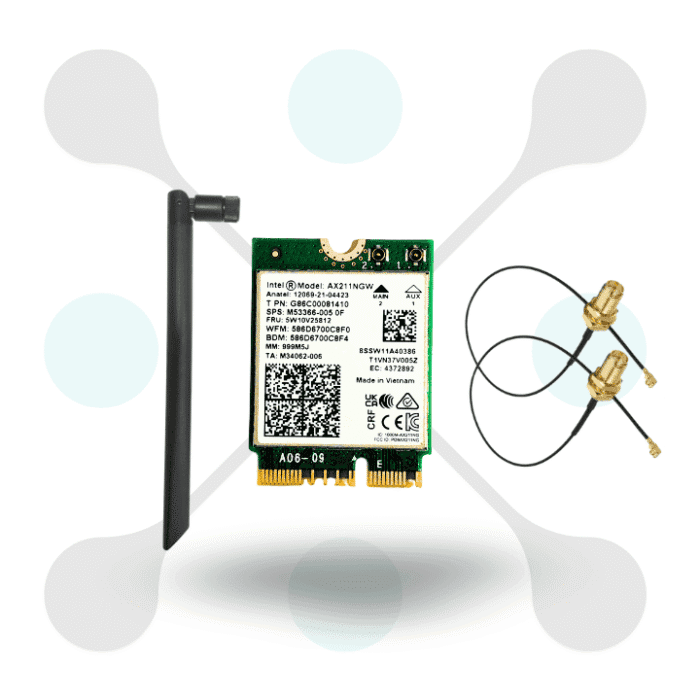 roboway Intel AX211 NGW Tri-Band Wi-Fi 6E and Bluetooth 5.2 Module