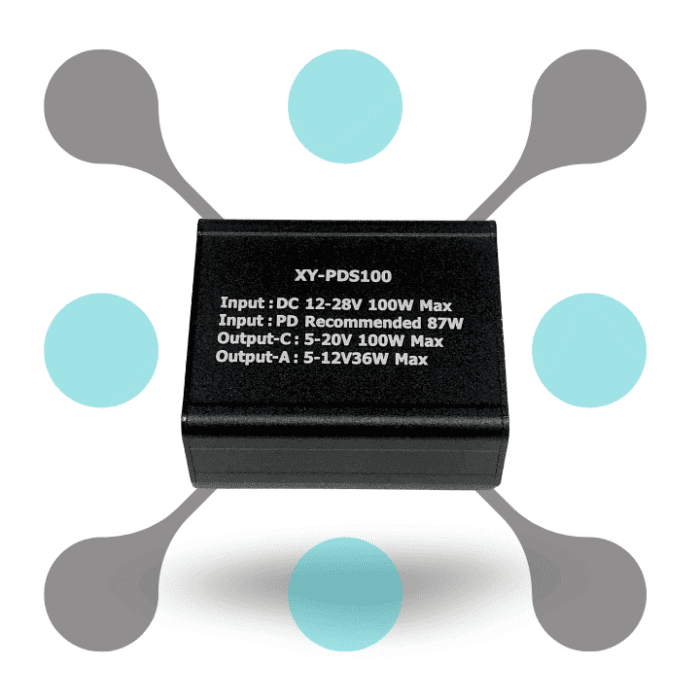 roboway XY-PDS100 100W Step-Down Mobile Phone Quick Charger Module with QC4.0, QC3.0, Type-C USB