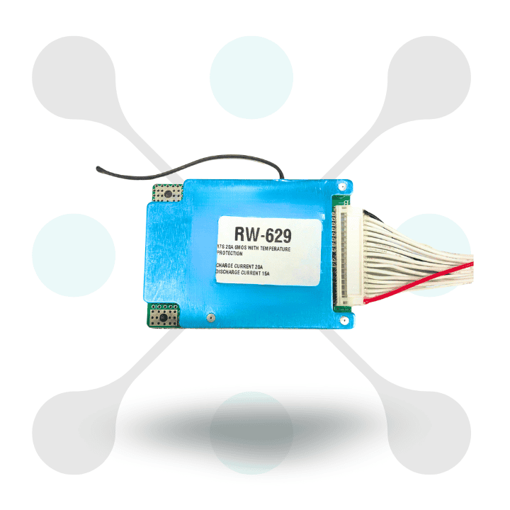 roboway 17S 20A 60MOAS Bms Lithium 18650 Battery Charging Board