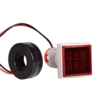 roboway 3 in 1 voltmeter ammeter frequency meter red digital display 22mm signal light led lamp indicator with ct