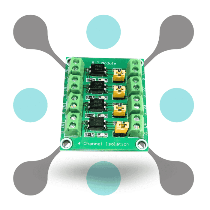 roboway 4 channel Optocoupler Isolation Module PC817