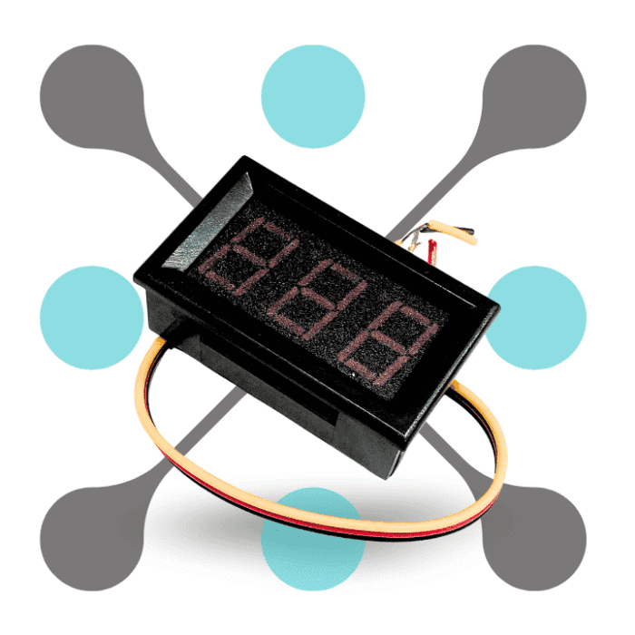 roboway 0.56inch 0-100V Three Wire Dc Voltmeter