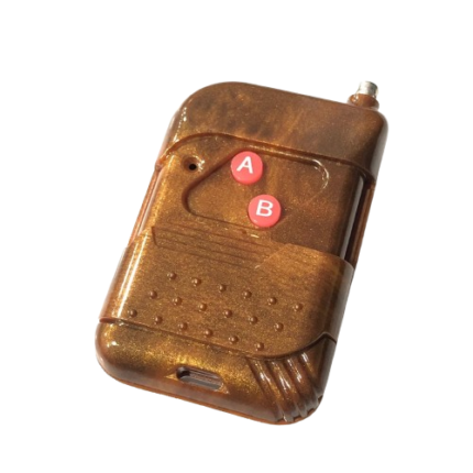 roboway 2 channel 2 button brown rf remote