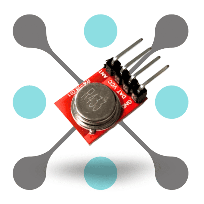 roboway 4 Pin Red Wireless 433MHZ Rf Transmitter Module