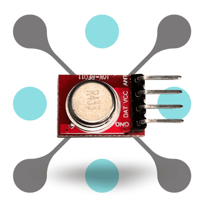 roboway 4Pin red 433MHZ Rf Transmitter
