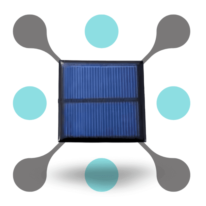 roboway 70x70 6v 100 MA square shape polycrystalline mini epoxy solar panel