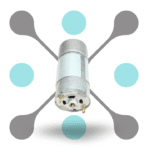 roboway DC 555 12V 300RPM high torque gear motor