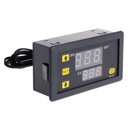 roboway digital temperature controller with heating cooling control instrument led display dc 12v 20a thermostat