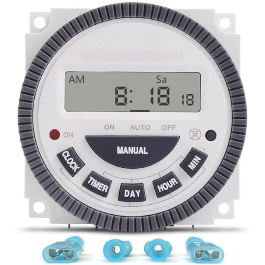 roboway digital timer programmable time switch with lcd 4 pin