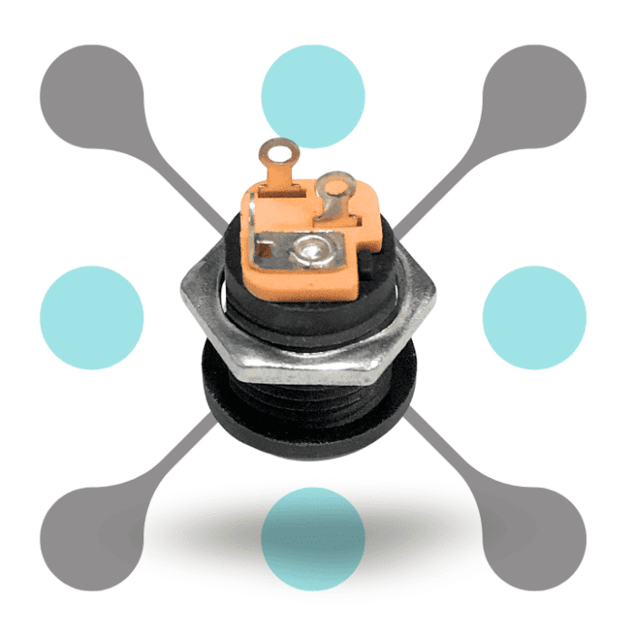 roboway DC Socket Female 3pin Power Jack Screw Connector