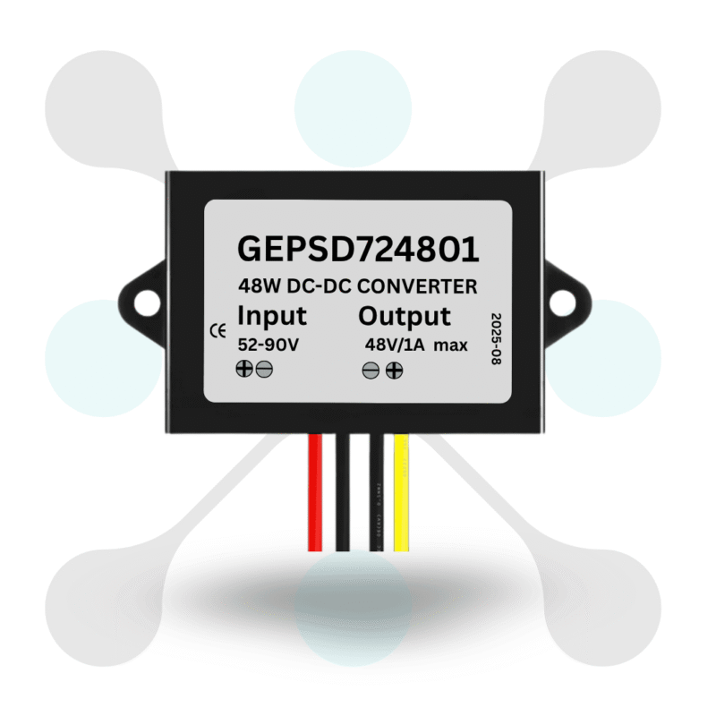 roboway G-energy DC 60V 72V 90V to 48V 1A 48W Dc Dc Converter IP68 Step Down Voltage Converter