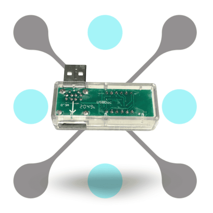 roboway White Digital USB Current Voltage Meter
