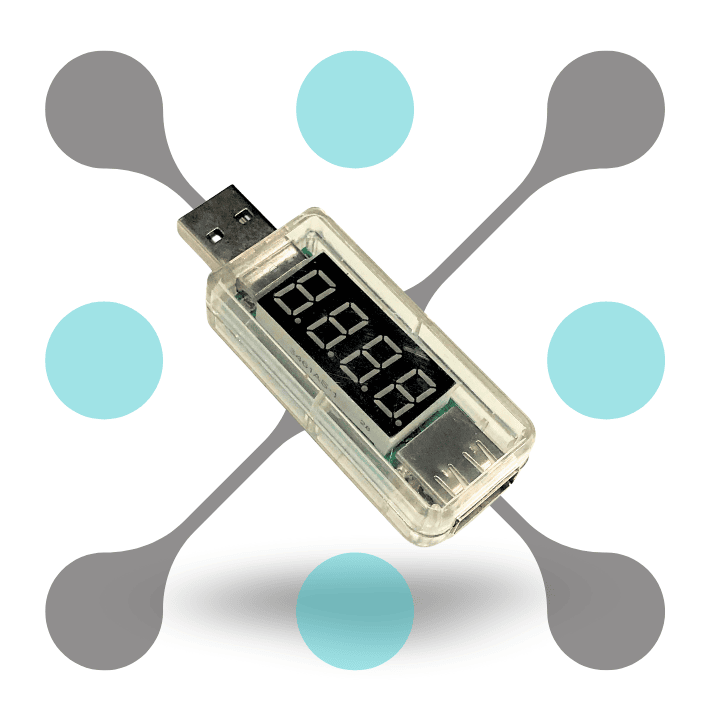roboway White Digital USB Mobile Power Charging Current Voltage Tester Meter