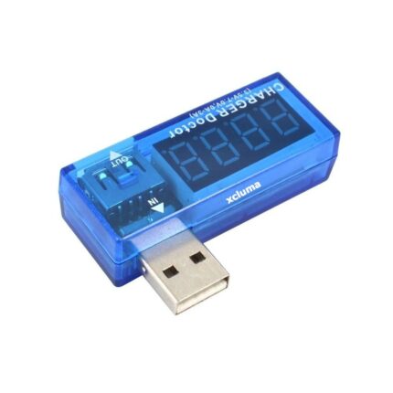 roboway curved blue usb mobile charging current voltage tester