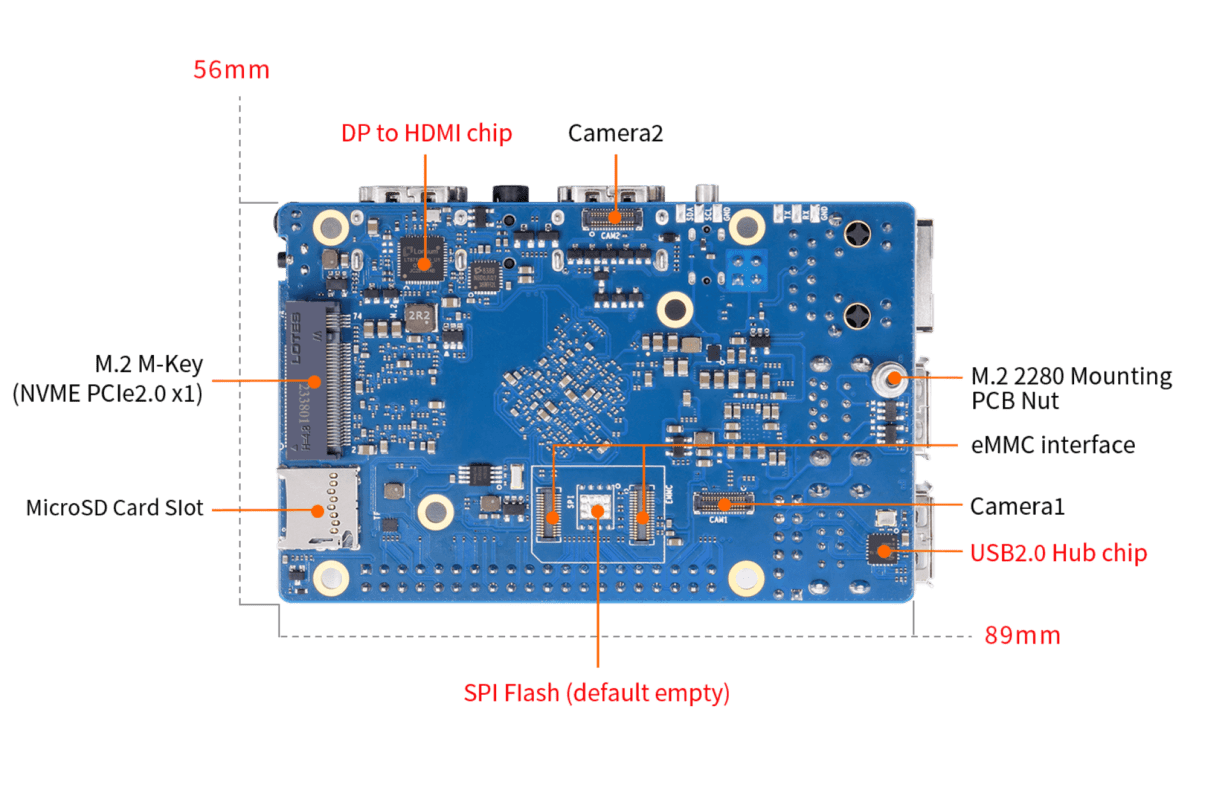 roboway orange pi 5 pro rk3588s 8 core 64 bit processor 4gb ram